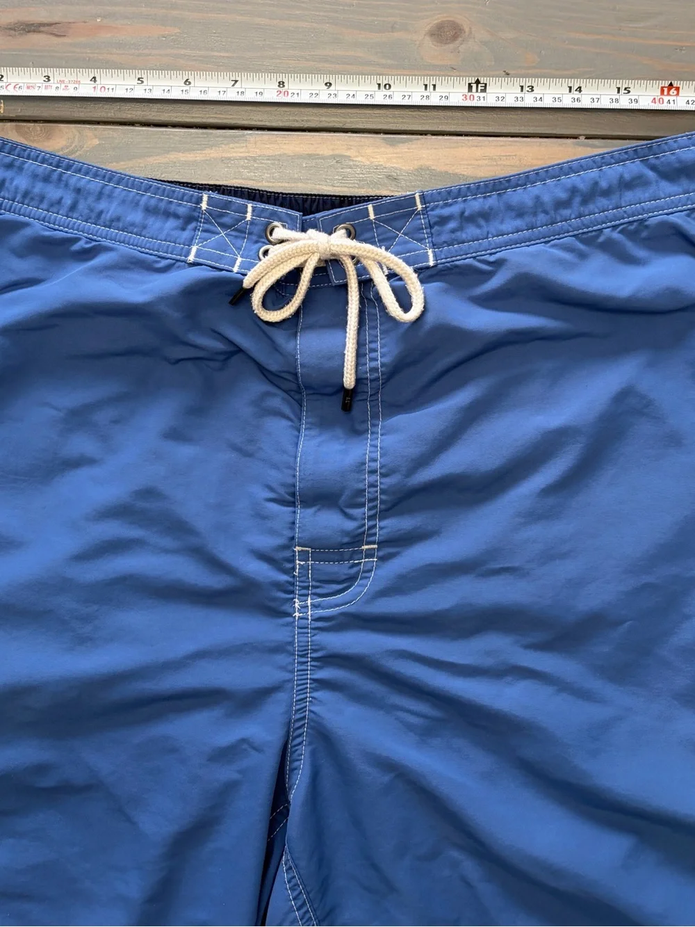 Polo by Ralph Lauren Navy Swim Trunks with Yellow Logo